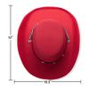 Baby Sized Cowboy hat,Baby Cowgirl Hats red 1 Piece, Infant Party Cowboy Hats Size Small Cowboy Hats for Toddler - 20" Circumference - One Size Fits view 2