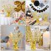 Crowye 6 Pcs Metallic Foil Spray Centerpiece Party Star Fall Table Decoration Valentine's Day New Year 2026 Table Decor for Birthday Party Holiday(Gold,Small Star) view 3