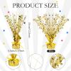 Crowye 6 Pcs Metallic Foil Spray Centerpiece Party Star Fall Table Decoration Valentine's Day New Year 2026 Table Decor for Birthday Party Holiday(Gold,Small Star) view 4