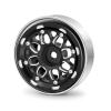 Benedict Harry 4PCS Beadlock Wheel Rim Crawler Wheels Rims for 1/18 TRX4M TRX4-M Axial AX24 SCX24 Bronco Deadbolt C10 JLU Gladiator Upgrade Parts(Black) view 2