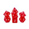 Dice4friends DIC17534 Confetti Dice Set Ruby Red (7) Dice view 1
