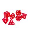 Dice4friends DIC17534 Confetti Dice Set Ruby Red (7) Dice view 2
