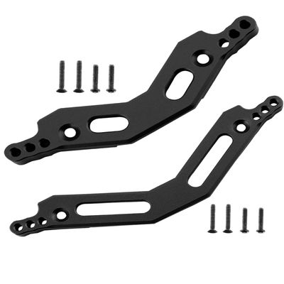 RCarmumb RC Upgrades Part for 1/10 Big Rock 3S BLX,Granite/Senton 3S BLX(Mega550),1/8 Typhon 3S BLX(Mega550), Alloy Front Rear Shock Tower Hops up,Black