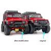 Benedict Harry Brass Front Counterweight C Hub Caster Mounts for 1/18 TRX4M Defender RC Crawler Car view 4