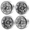 Benedict Harry 4PCS Beadlock Wheel Rim Crawler Wheels Rims for 1/18 TRX4M TRX4-MAxial AX24 SCX24 Bronco Deadbolt C10 JLU Gladiator Upgrade Parts(Titanium) view 2