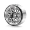 Benedict Harry 4PCS Beadlock Wheel Rim Crawler Wheels Rims for 1/18 TRX4M TRX4-MAxial AX24 SCX24 Bronco Deadbolt C10 JLU Gladiator Upgrade Parts(Titanium) view 3