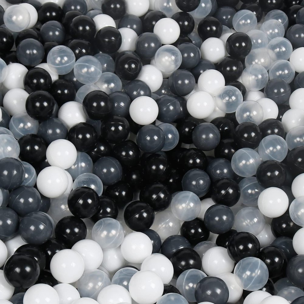 MODEREVE 100 Pack Ball for Ball Tent, Colorful Plastic Balls Play Balls for Ball Pit, Bounce House, Baby Pool & Playhouse