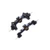 RCAWD CNC Machined Full Brass Front and Rear Portal Axle Housing w/Steel Gears&Brass Worm Gears&Brass Third Member Housing&Brass Hex for Axial 1-24 Scx24 Crawlers(Black) view 1