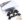 RCAWD CNC Machined Full Brass Front and Rear Portal Axle Housing w/Steel Gears&Brass Worm Gears&Brass Third Member Housing&Brass Hex for Axial 1-24 Scx24 Crawlers(Black) view 4