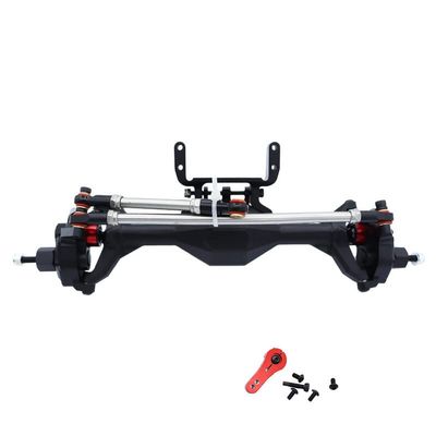 PALUMMA Axial SCX10L / SCX10L / RGT 86100 / For Redcat GEN8 RC (Front and Black) Front Axle Assembly RC, Black, RC Front Axle Assembly