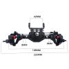 PALUMMA Axial SCX10L / SCX10L / RGT 86100 / For Redcat GEN8 RC (Front and Black) Front Axle Assembly RC, Black, RC Front Axle Assembly view 3