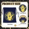 Kacctyen 16 Pcs Tarot Card Velvet Storage Bags Bulk Tarot Card Velvet Drawstring Bags Dice Jewelry Pouch for Enthusiasts Hand Gifts, 7.1 x 5.9 Inches view 2