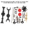 NDNCZDHC RC Auto Metal Upgrade Parts Kit RC Auto Retrofit Upgrade Kit for 1/16 B14 B24 B26 C14 C24 RC Car Retrofit view 2