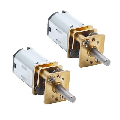 Augiimor 2PCS DC 6V 700RPM Speed Reduction Motor N20 3mm Shaft Mini Metal Gearwheel Gear Motor with Full Metal Gearbox Micro Motor