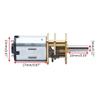Augiimor 2PCS DC 6V 700RPM Speed Reduction Motor N20 3mm Shaft Mini Metal Gearwheel Gear Motor with Full Metal Gearbox Micro Motor view 2