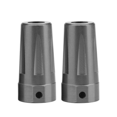 TEUOPIOE Racing 1/10th RC Crawler Car CNC Machined Aluminum Alloy AR60 OCP Straight Axle Adapter Rear Lock Out for Axial Wraith, Upgrades Parts Accessories(Gray)