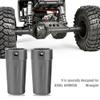 TEUOPIOE Racing 1/10th RC Crawler Car CNC Machined Aluminum Alloy AR60 OCP Straight Axle Adapter Rear Lock Out for Axial Wraith, Upgrades Parts Accessories(Gray) view 2