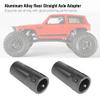 TEUOPIOE Racing 1/10th RC Crawler Car CNC Machined Aluminum Alloy AR60 OCP Straight Axle Adapter Rear Lock Out for Axial Wraith, Upgrades Parts Accessories(Gray) view 3