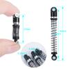 RC-Hub 4Pcs Aluminum Threaded Tele Shock Absorber Damper 48mm for 1/24 Axial SCX24 AXI90081 Deadbolt RC Crawler Car (Black Silver) view 2