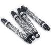 RC-Hub 4Pcs Aluminum Threaded Tele Shock Absorber Damper 48mm for 1/24 Axial SCX24 AXI90081 Deadbolt RC Crawler Car (Black Silver) view 3