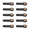 OUKENS 10Pcs RC Tie Rod Ball Head, Light Weight Wear Resistant Plastic Accurate Size M2 Tie Rod End Ball Joint, Plastic Ball Head Holder Link Rod Joint for 1/10 1/12 view 1