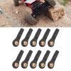 OUKENS 10Pcs RC Tie Rod Ball Head, Light Weight Wear Resistant Plastic Accurate Size M2 Tie Rod End Ball Joint, Plastic Ball Head Holder Link Rod Joint for 1/10 1/12 view 3
