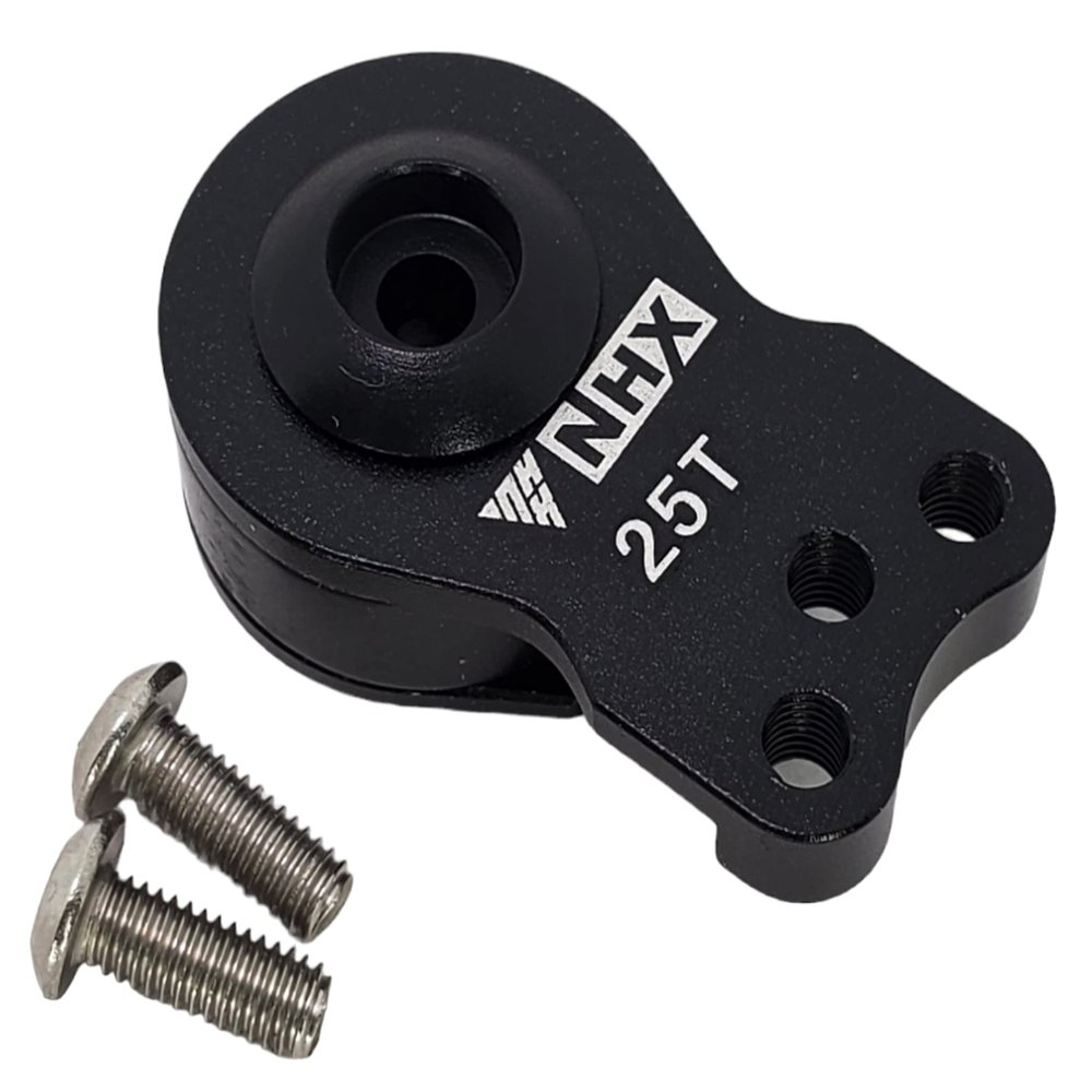 NHX RC Aluminum 25T 3 Holes Adjustable Servo Savor -Black