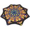 Mougee (moo-JEE) - Air Flow Star - for Beginners & Advanced - Fun & Challenging - Double Stitched Flow Toy - Vibrant Colors & Patterns Durable - 28 Diameter - Autumn Flower view 2