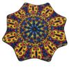 Mougee (moo-JEE) - Air Flow Star - for Beginners & Advanced - Fun & Challenging - Double Stitched Flow Toy - Vibrant Colors & Patterns Durable - 28 Diameter - Autumn Flower view 3