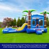 HeroKiddo Ocean Shark Inflatable Water Slide Bounce House Combo with Splash Pool (with Air Blower) view 4