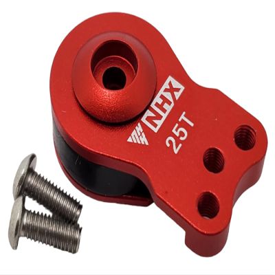 NHX RC Aluminum 25T 3 Holes Adjustable Servo Savor -Red