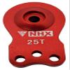 NHX RC Aluminum 25T 3 Holes Adjustable Servo Savor -Red view 3