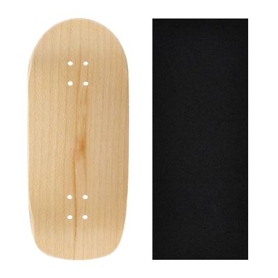 Teak Tuning Premium Wooden Fingerboard Deck, Poolparty Cruiser Shape - 33.5mm x 94mm - Pre-Drilled Holes - Includes Prolific Foam Tape
