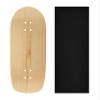 Teak Tuning Premium Wooden Fingerboard Deck, Poolparty Cruiser Shape - 33.5mm x 94mm - Pre-Drilled Holes - Includes Prolific Foam Tape view 1