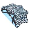 Mougee (moo-JEE) Air Flow Star - MiSi501 Design Collection - for Beginners&Advanced -Fun&Challenging - Double Stitched Flow Toy -Vibrant Colors&Patterns 28 Diameter - Blue Chaos view 1
