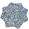 Mougee (moo-JEE) Air Flow Star - MiSi501 Design Collection - for Beginners&Advanced -Fun&Challenging - Double Stitched Flow Toy -Vibrant Colors&Patterns 28 Diameter - Blue Chaos view 2