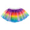 DREAMWORKS GABBY'S DOLLHOUSE Little Girls T-Shirt Tulle Mesh Skirt and Scrunchie 3 Piece Outfit Set Purple/Rainbow 7-8 view 3
