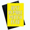 Peachy Antics Funny Cards Best Dating Match Ever Valentines Day Card Joke Laughter Fun Novelty Yellow SP29 view 2