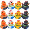 Cool Rubber Duckies (2") Standard Size. (12 Pack) Cute Duck Bath Tub Pool Toys. (Splat Rubber Ducks) view 1