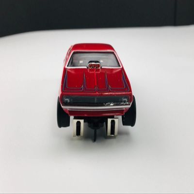 Auto World SC382-2 1970 Cuda Funny Car Classics Series Tribute HO Scale Electric Slot Car - Red