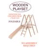 HalsaKids, Child gym playground, Indoor&outdoor child gym playground climber real wooden playset Slide, Rock Climb Wall, Rope Wall, Monkey Bars, Swing view 3
