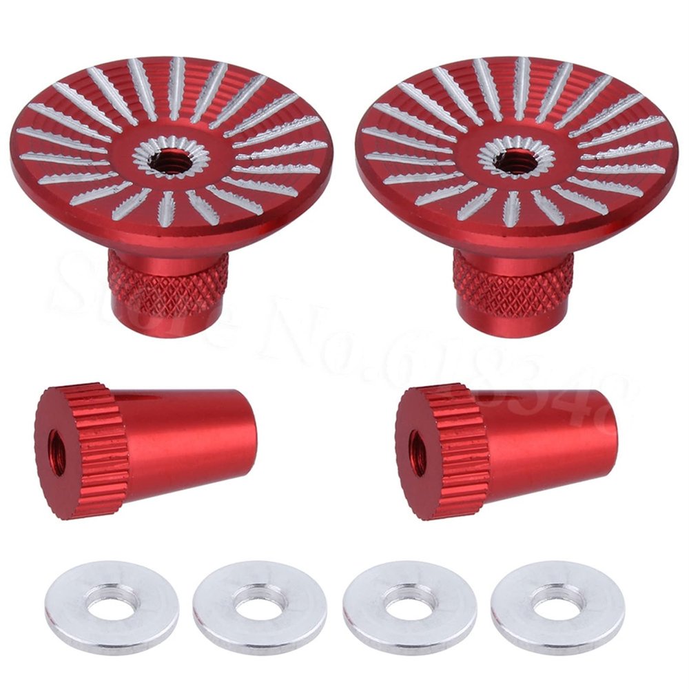 ZHIPAIJI Remote Control M3 Thread Transmitter Gimbal Sticks Ends Umbrella for Futaba Spektrum DX5i DX6i DX7S DX8 DX9 Taranis X9D RC Drone Accessories (Color : Red)