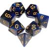7Pieces DND Dice Set (Blue Black) view 1