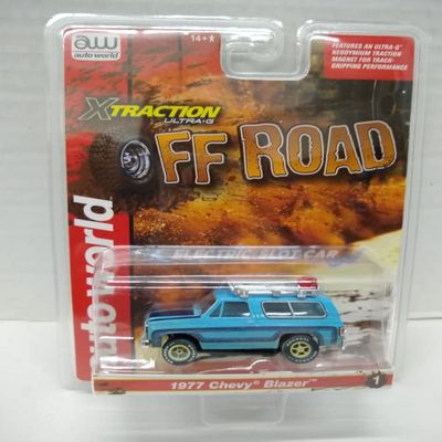 Auto World SC388-1A Off Road 1977 Blazer HO Scale Electric Slot Car - Blue
