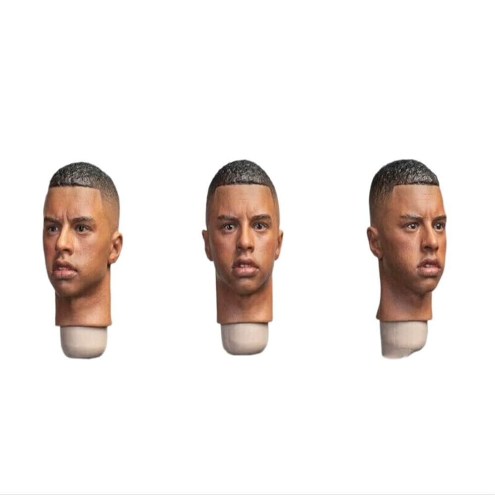 1/6 Scale Male Head Sculpt, European Male Soldier Expression Head Carved for 12inch Action Figure Body Doll Collection(Surprised Expression)