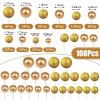 108 Pcs Balls Cake Topper DIY Cupcake Insert Foam Balloons for Cake Baking Wedding Anniversary Birthday Decoration(Glitter Gold, Gold,Multi Sizes) view 3