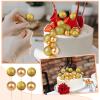 108 Pcs Balls Cake Topper DIY Cupcake Insert Foam Balloons for Cake Baking Wedding Anniversary Birthday Decoration(Glitter Gold, Gold,Multi Sizes) view 4