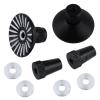 ZHIPAIJI Remote Control M3 Thread Transmitter Gimbal Sticks Ends Umbrella for Futaba Spektrum DX5i DX6i DX7S DX8 DX9 Taranis X9D RC Drone Accessories (Color : Black) view 4