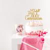 My First Holy Communion Cake Topper, God Bless This Child Cake Decoration for Kids, Wedding Baptism Christening Party Decorations Gold Glitter view 4