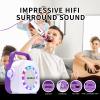 Karaoke Machine for Kids - Bluetooth Speaker with 2 Microphone - Portable Kids Karaoke Machine for Girls and Boys - Birthday Gift for Girls and Boys Ages 2 Years Old and Up. view 3